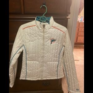 Miami dolphins fitted jacket